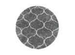 Ayyildiz , Grau , Textil , Raute , rund , Oeko-Tex® Standard 100 , für Fußbodenheizung geeignet, schmutzabweisend, für Hausstauballergiker geeignet, lichtunempfindlich, antistatisch, pflegeleicht, strapazierfähig, leicht zusammenrollbar , Teppiche & Böden, Teppiche, Webteppiche