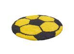 Ayyildiz , Gelb , Textil , Fußball , rund , Oeko-Tex® Standard 100 , pflegeleicht , Teppiche & Böden, Teppiche, Kinderteppiche