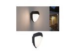 LED Außen-Wandleuchte PAULMANN "Ikosea IP44 50x203mm 3000K 4,4W 350lm 230V Anthrazit Kunststoff", grau (anthrazit), B:5cm H:18,5cm T:20,3cm, Leuchten, Bewegungsmelder seewasserresistent