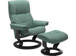 Relaxsessel STRESSLESS "Mayfair", grün (aqua grün paloma), B:75cm H:99cm T:73cm, Leder BATICK: BATICK ist ein leicht korrigiertes, durchgefärbtes und genarbtes Möbelleder, bei dem die meisten Unebenheiten und Spuren in der Regel entfernt wurden.;Leder PALOMA: PALOMA ist ein durchgefärbtes Semianilin-Möbelleder mit natürlicher Narbung.;ROHLEDER Stoff Q2 FARON: Ein fester zuverlässiger Bouclé mit ei
