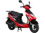 Motorroller ALPHA MOTORS "CityLeader", rot (rot, schwarz), Motorroller, 45 km/h, B:68cm H:105cm L:183cm