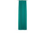 Vorhang ADAM "Uni Collection", blau (petrol), B:142cm H:145cm, Baumwolle (Bio-Baumwolle), Gardinen, Vorhang, aus 100% Bio-Baumwolle, Vorhang nach Wunschmaß