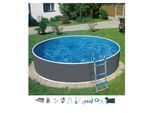 Rundpool MY POOL BWT "HYPE 5", grau, H:110cm Ø:460cm, Schwimmbecken, Rundpool, in verschiedenen Größen