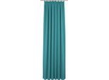 Vorhang ADAM "Uni Collection" Gr. 3, blau (türkis), B:145cm H:225cm, Baumwolle (Bio-Baumwolle), Gardinen, Vorhang, aus 100% Bio-Baumwolle, Vorhang nach Wunschmaß