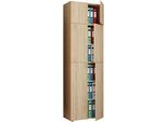 Aktenschrank VCM "XXL Büroschrank Aktenschrank Schrank Lona 5fach A", braun (sonoma, eiche), B:70cm T:39cm, Obermaterial: 100% Holz Wood., Schränke, Aktenschrank