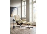 Relaxsessel STRESSLESS "Mayfair", beige (vanilla paloma), B:92cm H:103cm T:79cm, Leder PALOMA: PALOMA ist ein durchgefärbtes Semianilin-Möbelleder mit natürlicher Narbung., Sessel, Relaxsessel, mit Cross Base, Größe S, M & L, Holzakzent Braun