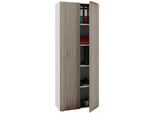 Aktenschrank VCM "Büroschrank Bücher Ordner Aktenschrank Vandol", braun (weiß, sonoma, eiche), B:70cm T:40cm, Obermaterial: 100% Holz Wood., Schränke, Aktenschrank