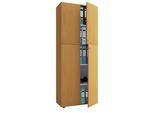Aktenschrank VCM "Büroschrank Bücher Ordner Aktenschrank Lona 5fach", braun (buche), B:70cm T:40cm, Obermaterial: 100% Holz Wood., Schränke, Aktenschrank