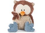 Kuscheltier NICI "Eule Oscar, 50 cm", blau (beige, braun, blau), Plüschfiguren, KinderB:23cm H:50cm T:17cm, Plüsch, Polyester, Kuscheltier, Kopf drehbar, B:23cm H:50cm T:17cm