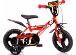 Kinderfahrrad DINO BIKES "12" Pro Cross Kinderfahrrad Jungen stabiler Stahl-Rahmen Stützräder", rot, Fahrräder, Kinder, 22cm, 12 Zoll (30,48cm), Kinderfahrrad, mit Stützrädern, Frontschild und coolen Schutzblechen