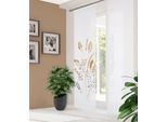 Schiebegardine HOME IN GREEN "AYENE", beige (sand), B:60cm H:245cm, Polyester, Gardinen, Schiebegardine, Digitaldruck, Bambus, recycelt