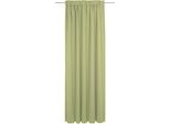 Vorhang ADAM "Uni Collection", grün, B:142cm H:335cm, Baumwolle (Bio-Baumwolle), Gardinen, Vorhang, Blickdichter aus 100% Bio-Baumwolle, Vorhang nach Wunschmaß