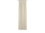 Vorhang ADAM "Uni Collection", beige (naturweiß), B:142cm H:155cm, Baumwolle (Bio-Baumwolle), Gardinen, Vorhang, aus 100% Bio-Baumwolle, Vorhang nach Wunschmaß