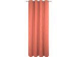 Vorhang ADAM "Uni Collection light" Gr. 4, orange, B:145cm H:245cm, Baumwolle (Bio-Baumwolle), Gardinen, Vorhang, aus 100% Bio-Baumwolle, Vorhang nach Wunschmaß