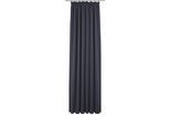 Vorhang ADAM "Uni Collection", blau (dunkelblau), B:142cm H:405cm, Baumwolle (Bio-Baumwolle), Gardinen, Vorhang, aus 100% Bio-Baumwolle, Vorhang nach Wunschmaß