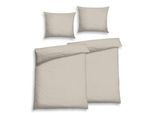 Bettwäsche FLORELLA "Zoma beige Flausch-Flanell, 100% Baumwolle", beige, B/L: 140cm x 200cm, 2 Stk., 2 Stk., Flanell, B/L: 70cm x 90cm, Flanell, Obermaterial: 100% Baumwolle CO., Bettwäsche, Bettwäsche