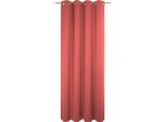 Vorhang ADAM "Uni Collection light" Gr. 1, rot, B:145cm H:145cm, Baumwolle (Bio-Baumwolle), Gardinen, Vorhang, aus 100% Bio-Baumwolle, Vorhang nach Wunschmaß