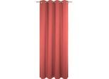 Vorhang ADAM "Uni Collection light" Gr. 3, rot, B:145cm H:225cm, Baumwolle (Bio-Baumwolle), Gardinen, Vorhang, aus 100% Bio-Baumwolle, Vorhang nach Wunschmaß