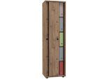 Aktenschrank VCM "Büroschrank Schiebetüren Aktenschrank Ulas 5fach", braun (honig, eiche), B:49cm T:38cm, Obermaterial: 100% Holz Wood., Schränke, Aktenschrank