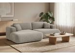 Ecksofa OTTO HOME "VEEVIA L-Form, Schlafsofa, Verlässliche Qualität, Breite 256cm", taupe, B:256cm H:76cm T:161cm, 100% Polyester, Sofas, Ecksofa, mit Bettkasten, belastbar bis 480kg, inklusive Rücken- und Zierkissen