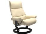 Relaxsessel STRESSLESS "View", beige (vanilla paloma), B:78cm H:105cm T:78cm, Leder BATICK: BATICK ist ein leicht korrigiertes, durchgefärbtes und genarbtes Möbelleder, bei dem die meisten Unebenheiten und Spuren in der Regel entfernt wurden.;Leder PALOMA: PALOMA ist ein durchgefärbtes Semianilin-Möbelleder mit natürlicher Narbung.;ROHLEDER Stoff Q2 FARON: Ein fester zuverlässiger Bouclé mit einem