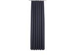 Vorhang ADAM "Uni Collection", blau (dunkelblau), B:142cm H:195cm, Baumwolle (Bio-Baumwolle), Gardinen, Vorhang, aus 100% Bio-Baumwolle, Vorhang nach Wunschmaß