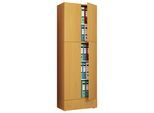 Aktenschrank VCM "XXL Büroschrank Aktenschrank Schrank Lona 5fach S", braun (buche), B:70cm T:39cm, Obermaterial: 100% Holz Wood., Schränke, Aktenschrank