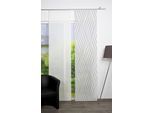 Schiebegardine VISION S "WAVE", grau, B:60cm H:245cm, Polyester, Gardinen, Schiebegardine, Schiebevorhang, Digitaldruck, Bambus