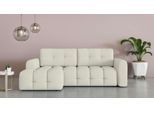 Ecksofa OTTO HOME "Manilla, wahlweise mit Bettfunktion, B/T/H 265/170/91 cm", beige (creme), B:265cm H:91cm T:170cm, 100% Polyester, Sofas, Ecksofa, L-Form mit Recamiere rechts/links bestellbar, Wellenunterfederung