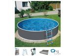 Rundpool MY POOL BWT "HYPE 4", grau, H:110cm Ø:460cm, Schwimmbecken, Rundpool, in verschiedenen Größen