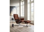 Relaxsessel STRESSLESS "Mayfair", braun (copper paloma), B:83cm H:102cm T:74cm, Leder PALOMA: PALOMA ist ein durchgefärbtes Semianilin-Möbelleder mit natürlicher Narbung., Sessel, Relaxsessel, mit Cross Base, Größe S, M & L, Holzakzent Braun