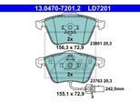 ATE Bremsensatz, Scheibenbremse Bremsensatz-Vorderachse Standard Disc / Ceramic ijzjsgha14 Vorderachse Gelocht/innenbel. 320mm 30mm für VAG SEAT