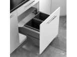 Möbelix , Anthrazit , Metall , 40 l , 56x37x44.8 cm , Küche, Küchenausstattung, Mülltrennsysteme