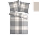 Bettwäsche TOM TAILOR HOME "Nick in Gr. 135x200 oder 155x220 cm", beige (sand), B/L: 155cm x 220cm, 1 Stk., 1 Stk., Renforcé, B/L: 80cm x 80cm, 3 Stk., Renforcé, Obermaterial: 100% Baumwolle, Bettwäsche, Bettwäsche, mit Gratiszugabe Gästehandtuch