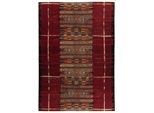 Teppich GINO FALCONE "Outdoor-Africa 38" Gr. 4, rot, B:160cm H:5mm L:235cm, Kunstfaser, Teppiche, Teppich, Flachgewebe, Ethno Style, In- und Outdoor geeignet