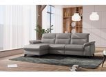 Ecksofa SIT & MORE "Astoria L-Form", grau, B:260cm H:91cm T:175cm, 100% Polyester, Sofas, Ecksofa, wahlweise mit motorischer Relaxfunktion