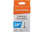 Fahrradschlauch PROPHETE "für Reifengröße 27/28", schwarz, Fahrradschläuche, 48mm, Autoventil (AV), 28 Zoll (71,12cm)