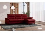 Ecksofa SIT & MORE "Astoria L-Form", rot (bordeaux), B:260cm H:91cm T:175cm, 100% Polyester, Sofas, Ecksofa, wahlweise mit motorischer Relaxfunktion