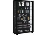 Standvitrine VCM "Holz Glas Stand Vitrine Sammelvitrine Lumo Mini", schwarz, B:59cm T:18cm, Obermaterial: 100% Holz Wood., Schränke, Standvitrine