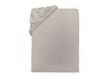 Spannbettlaken TOM TAILOR HOME, beige (sunny sand), L:200cm, Jersey, Obermaterial: 100% Baumwolle, Bettlaken, Spannbettlaken