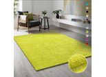 Hochflor-Läufer SANAT "LOCA" Gr. 12, grün (hellgrün), B:80cm H:30mm L:250cm, Kunstfaser, Teppiche, Wohnzimmer, Langflor, Shaggy, Schlafzimmer