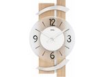 Wanduhr AMS "W9546", braun (sonomafarben), Wanduhren, B/H/L: 6cm x 40cm x 23cm, Wanduhr, Quarzuhr,Holz,Wohnzimmer,Esszimmer,Küche,Made in Germany,Büro,Flur