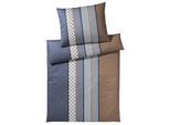 Bettbezug JOOP "Bettwäsche 1er Pack" Gr. M, blau (deep ocean), B:155cm L:220cm, Buntgewebe, Bettbezüge