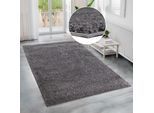 Hochflor-Teppich BRUNO BANANI "Shaggy Soft" Gr. 7, grau (stone), B:240cm H:30mm L:320cm, Kunstfaser, Teppiche, gewebt, Uni Farben, besonders weich und kuschelig, Kundenliebling