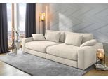 Big-Sofa JOCKENHÖFER GRUPPE "Milano XXL, B: 290 cm", beige, B:290cm T:135cm, Korpus: 100% Polyester;Kissen: 100% Polyester, Sofas, Big-Sofa, mit Zierkissen, Relaxfläche 120x240 cm, Federkern
