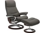 Relaxsessel STRESSLESS "View", grau (metal grau paloma), B:78cm H:108cm T:78cm, Leder BATICK: BATICK ist ein leicht korrigiertes, durchgefärbtes und genarbtes Möbelleder, bei dem die meisten Unebenheiten und Spuren in der Regel entfernt wurden.;Leder PALOMA: PALOMA ist ein durchgefärbtes Semianilin-Möbelleder mit natürlicher Narbung.;ROHLEDER Stoff Q2 FARON: Ein fester zuverlässiger Bouclé mit ein