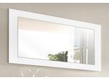 Spiegel BORCHARDT MÖBEL "Rena 89x45cm", weiß, B:89cm H:45cm T:2cm, Glas, Spiegel, Spiegel, moderner Spiegel mit Rahmen, hochkant oder quer montierbar
