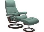 Relaxsessel STRESSLESS "View", grün (aqua grün paloma), B:78cm H:108cm T:78cm, Leder BATICK: BATICK ist ein leicht korrigiertes, durchgefärbtes und genarbtes Möbelleder, bei dem die meisten Unebenheiten und Spuren in der Regel entfernt wurden.;Leder PALOMA: PALOMA ist ein durchgefärbtes Semianilin-Möbelleder mit natürlicher Narbung.;ROHLEDER Stoff Q2 FARON: Ein fester zuverlässiger Bouclé mit eine
