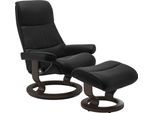 Relaxsessel STRESSLESS "View", schwarz (schwarz paloma), B:82cm H:108cm T:81cm, Leder BATICK: BATICK ist ein leicht korrigiertes, durchgefärbtes und genarbtes Möbelleder, bei dem die meisten Unebenheiten und Spuren in der Regel entfernt wurden.;Leder PALOMA: PALOMA ist ein durchgefärbtes Semianilin-Möbelleder mit natürlicher Narbung.;ROHLEDER Stoff Q2 FARON: Ein fester zuverlässiger Bouclé mit ein