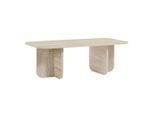 Mid.you Couchtisch, Creme, Holzwerkstoff, Holzoptik, 60x41x120 cm, Wohnzimmer, Wohnzimmertische, Couchtische